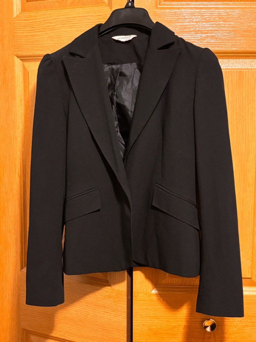 French Atmosphere Black Tailored Women's Blazer